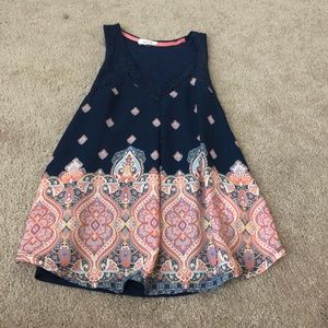 navy blue tank top
